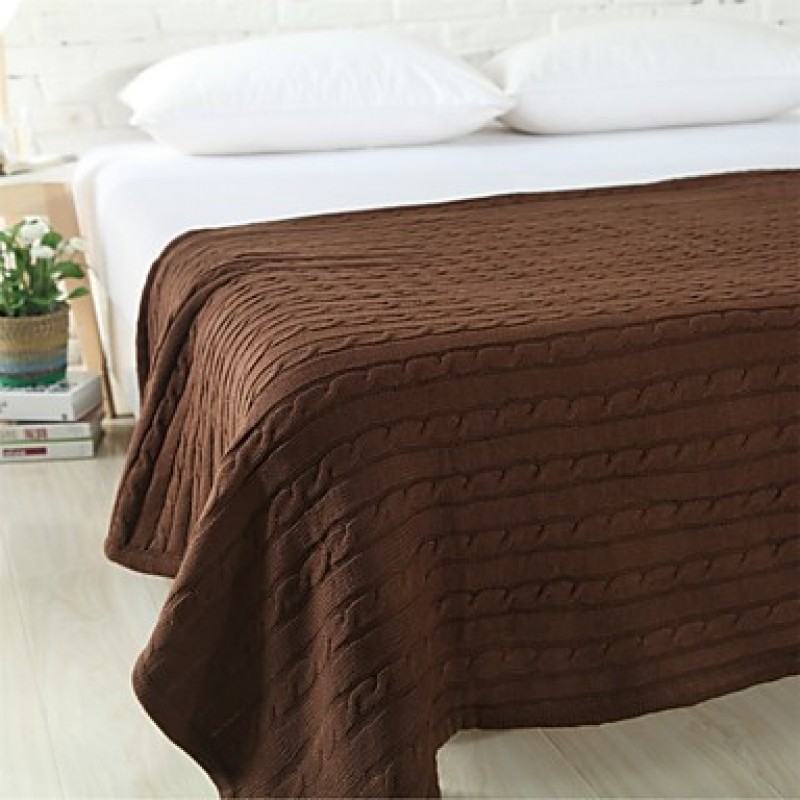 Think Knitted Blanket Full Cotton 47&quo...