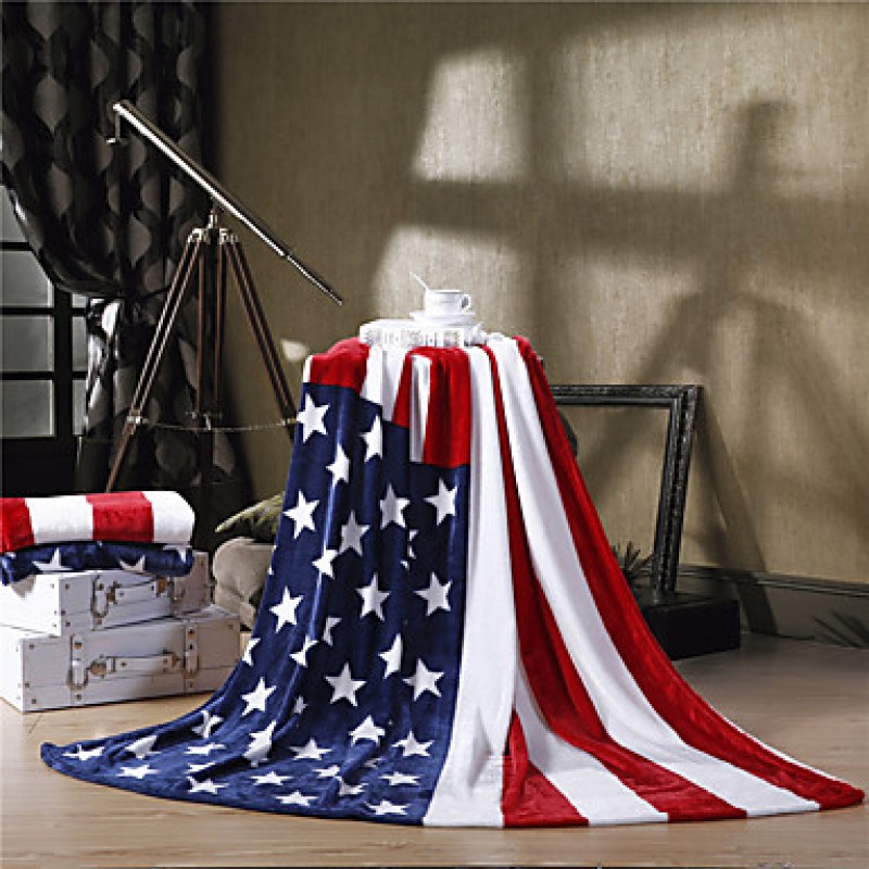 The American Flag USA Super Soft Flannel...